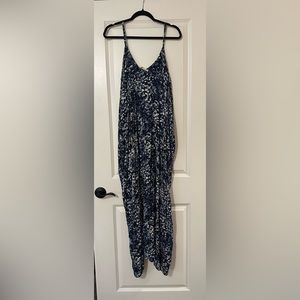 Maxi Summer Dress, Blue, lightweight with pockets